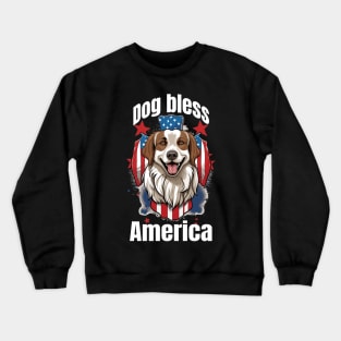 Dog bless America Crewneck Sweatshirt